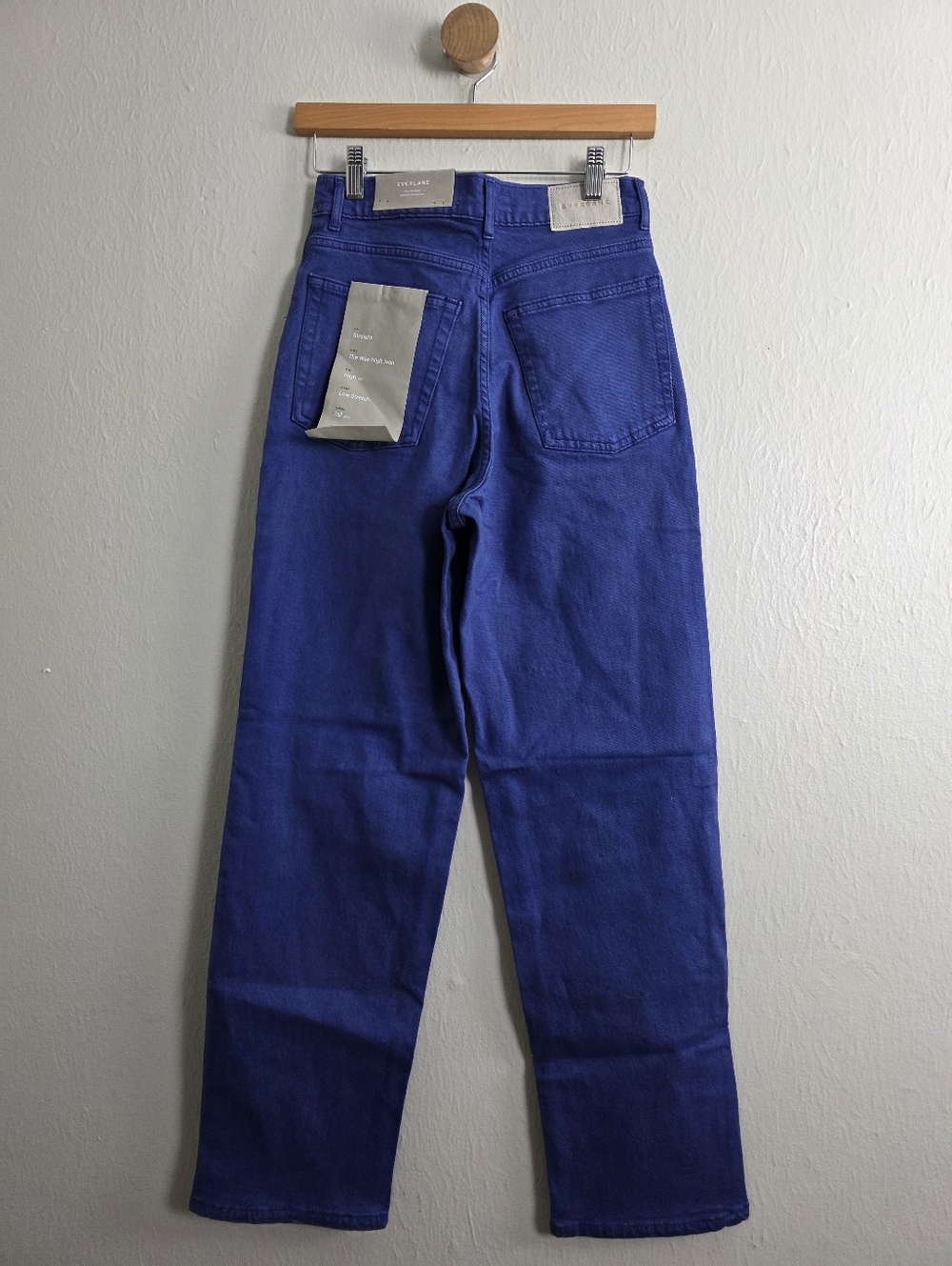 NEW Everlane The Way High Straight-Leg Jeans in Deep Blue 26 Tall - Picture 10 of 12